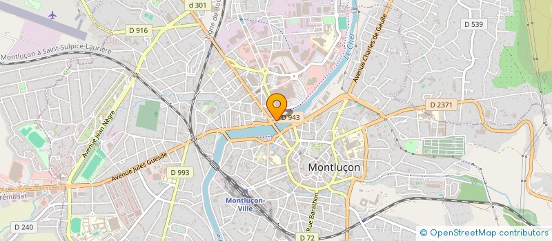 localisation de l'entreprise SCI LES CHOUPAS  MONTLUCON