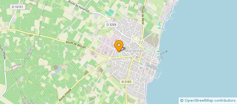 localisation de l'entreprise SCI LES CHOUPINOUS à MARSEILLAN