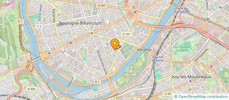 localisation de l'entreprise SCI LES CHOUPINOUX à BOULOGNE-BILLANCOURT