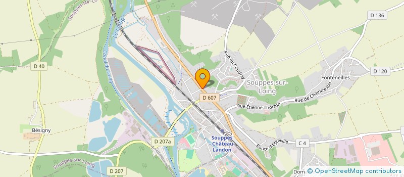 localisation de l'entreprise SCI LES CHOUQUET'S  SOUPPES-SUR-LOING