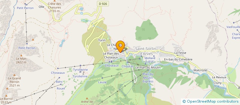 localisation de l'entreprise SCI LES CHOZEAUX  SAINT-SORLIN-D ARVES