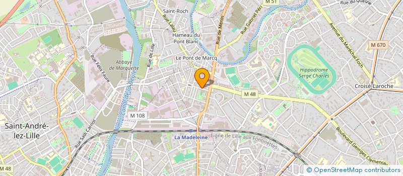 localisation de l'entreprise SCI LES CHRISELLES à MARCQ-EN-BARŒUL