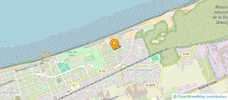 localisation de l'entreprise SCI LES CHRISTOPHINES à DUNKERQUE