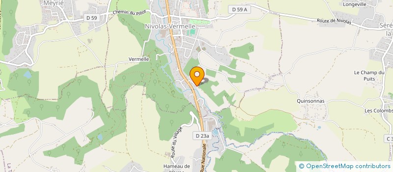 localisation de l'entreprise SCI LES CHRYSALIDES  NIVOLAS-VERMELLE