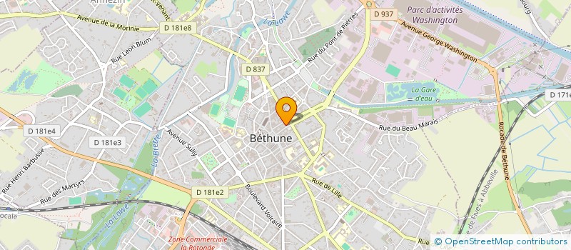 localisation de l'entreprise SCI LES CICOGNES  BETHUNE