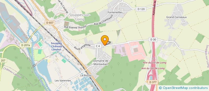 localisation de l'entreprise SCI LES CIGALES  SOUPPES-SUR-LOING