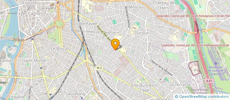 localisation de l'entreprise SCI LES CIGALES  TOULOUSE