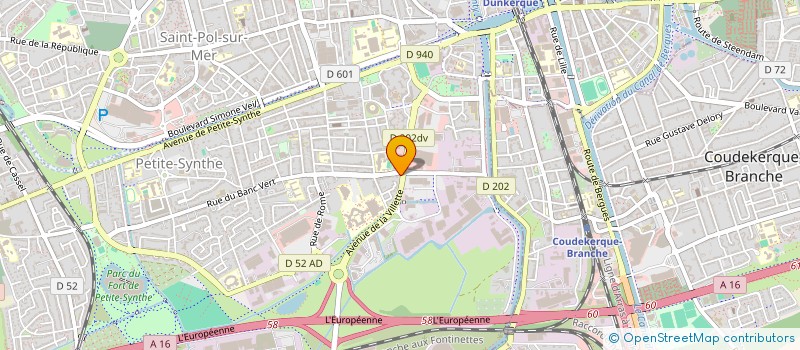 localisation de l'entreprise SCI LES CIGALES à DUNKERQUE