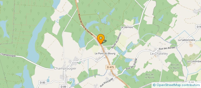 localisation de l'entreprise SCI LES CIGALES  LE CHATELEY