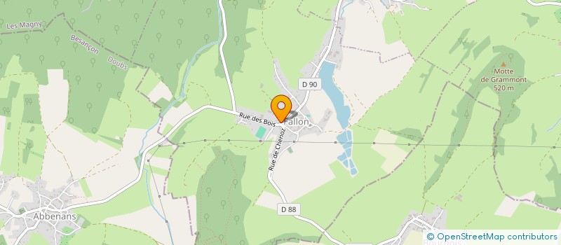 localisation de l'entreprise SCI LES CIGALES  VILLAFANS