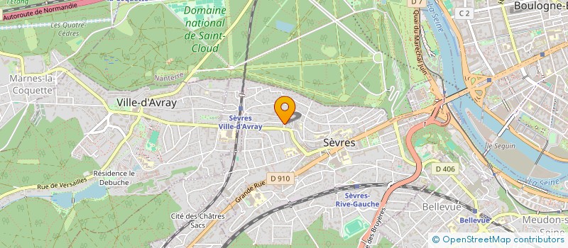 localisation de l'entreprise SCI LES CIGALES à SEVRES