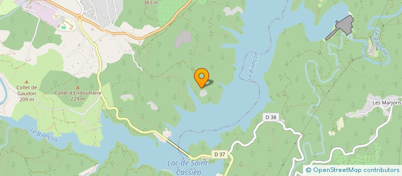 localisation de l'entreprise SCI LES CIGALES  MONTAUROUX