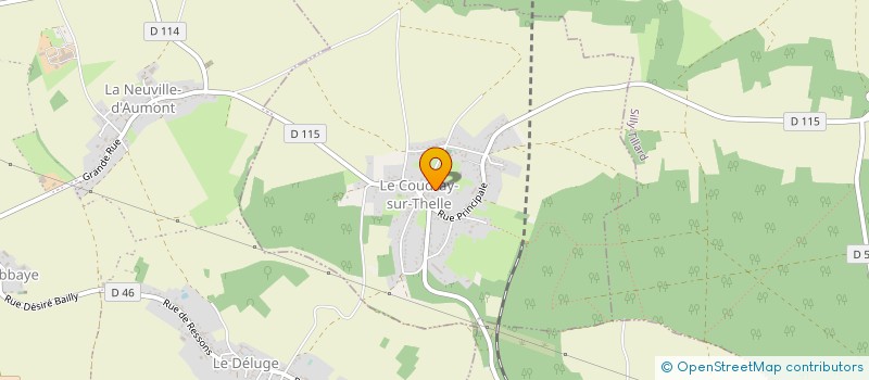 localisation de l'entreprise SCI LES CIGALES  LE COUDRAY SUR THELLE