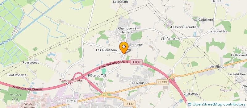 localisation de l'entreprise SCI LES CIGALES  GENOUILLE