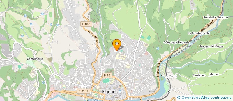 localisation de l'entreprise SCI LES CIGALES  FIGEAC