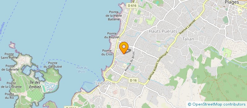 localisation de l'entreprise SCI LES CIGALES à SIX-FOURS-LES-PLAGES