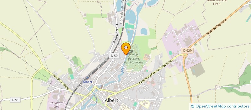 localisation de l'entreprise SCI LES CIGALES  ALBERT