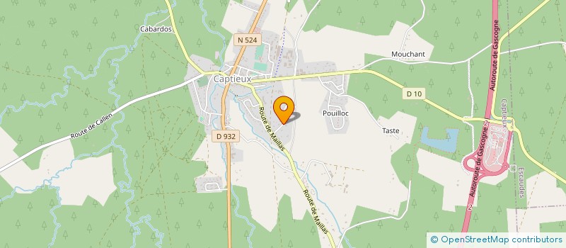 localisation de l'entreprise SCI LES CIGALES DE LA GARE  CAPTIEUX