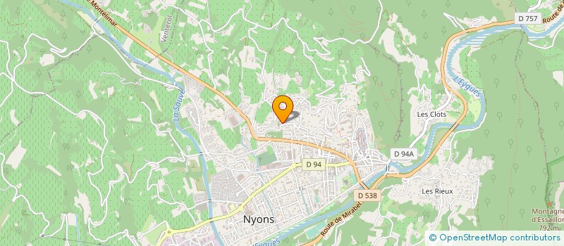 localisation de l'entreprise SCI LES CIGALONS  NYONS