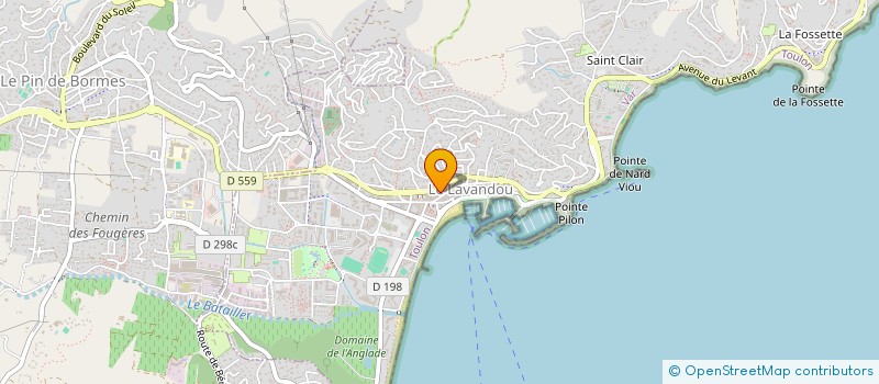 localisation de l'entreprise SCI LES CIGALONS à LE LAVANDOU