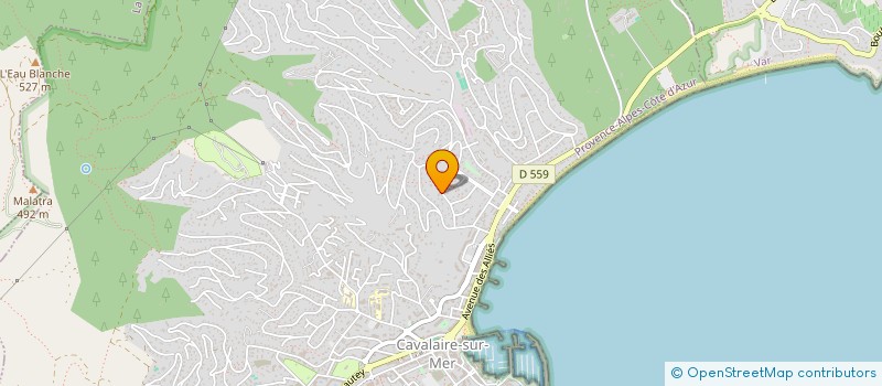 localisation de l'entreprise SCI LES CIGALONS à CAVALAIRE-SUR-MER