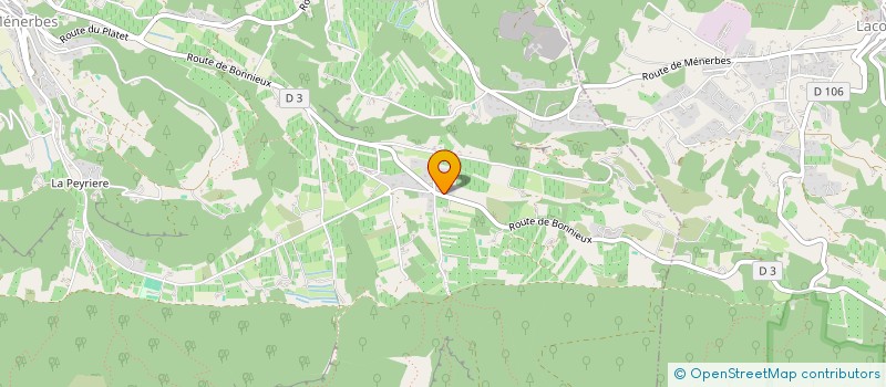 localisation de l'entreprise SCI LES CIGALOUS  MENERBES