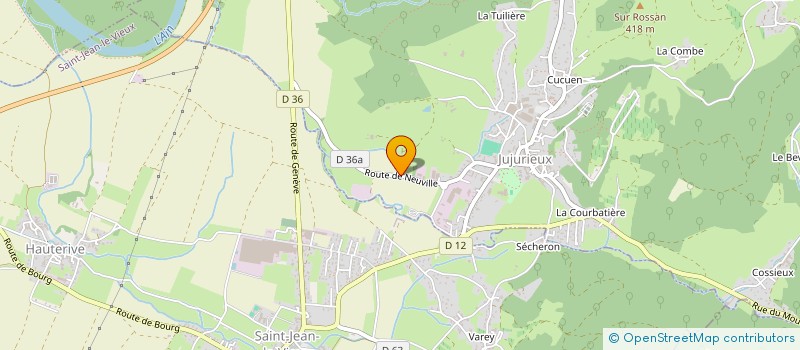 localisation de l'entreprise SCI LES CIGALOUS à JUJURIEUX