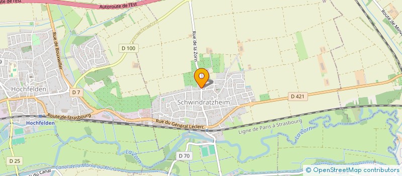 localisation de l'entreprise SCI LES CIGOGNES  SCHWINDRATZHEIM