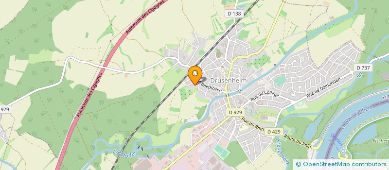 localisation de l'entreprise SCI LES CIGOGNES  DRUSENHEIM