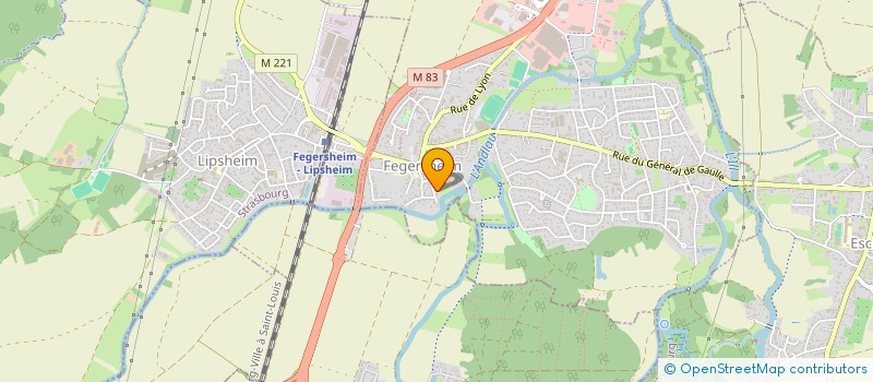 localisation de l'entreprise SCI LES CIGOGNES  FEGERSHEIM