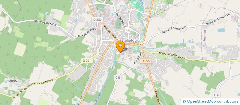 localisation de l'entreprise SCI LES CIGOGNES  CASTELJALOUX