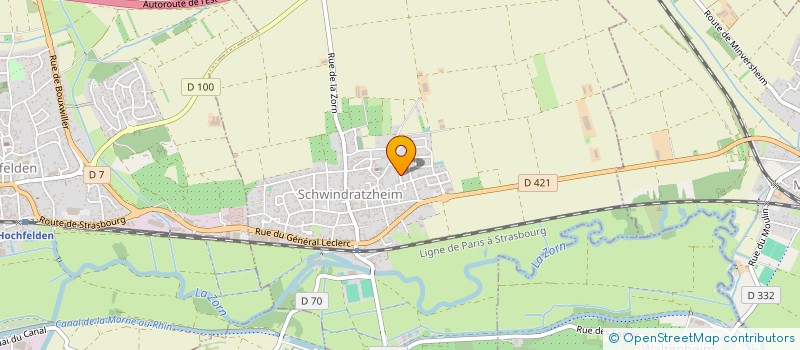 localisation de l'entreprise SCI LES CIGOGNES  SCHWINDRATZHEIM