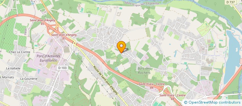 localisation de l'entreprise SCI LES CIGOGNES  SAINT-YRIEIX-SUR-CHARENTE
