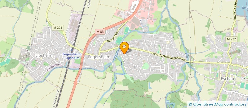 localisation de l'entreprise SCI LES CIGOGNES  FEGERSHEIM