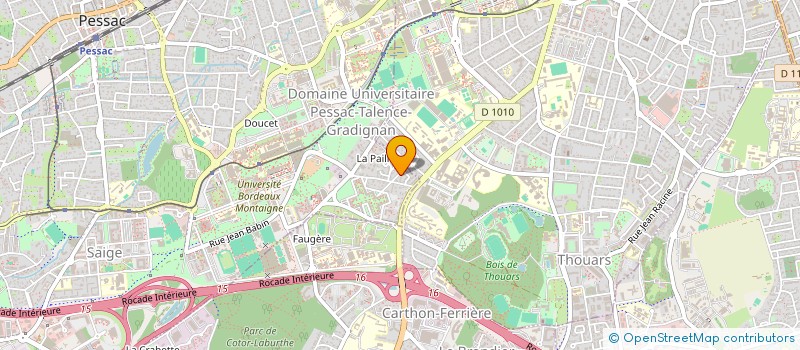 localisation de l'entreprise SCI LES CIGOGNES  PESSAC