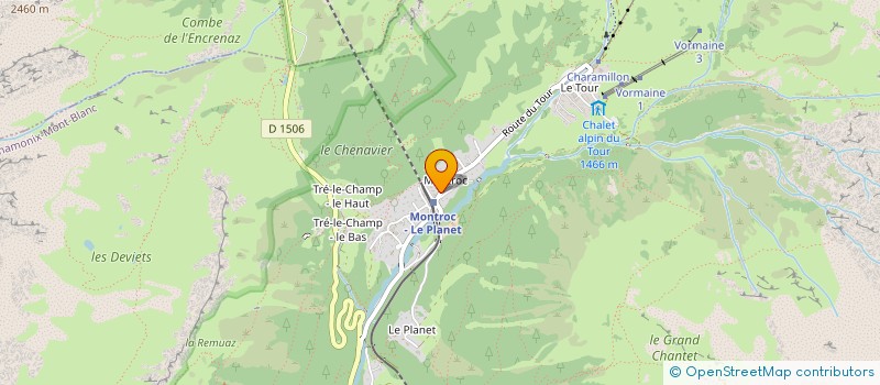 localisation de l'entreprise SCI LES CIMES à CHAMONIX-MONT-BLANC