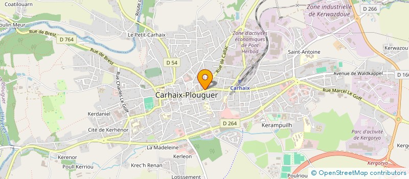 localisation de l'entreprise SCI LES CIMES à CARHAIX-PLOUGUER