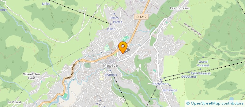 localisation de l'entreprise SCI LES CIMES  MEGEVE