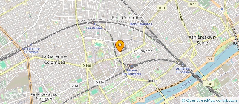 localisation de l'entreprise SCI LES CIMES à BOIS-COLOMBES