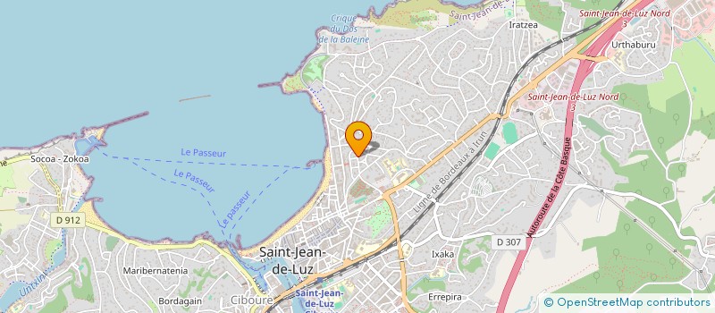 localisation de l'entreprise SCI LES CINQ à SAINT-JEAN-DE-LUZ