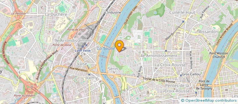 localisation de l'entreprise SCI LES CINQ  LYON