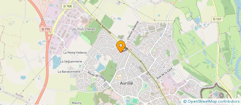 localisation de l'entreprise SCI LES CINQ à AVRILLE