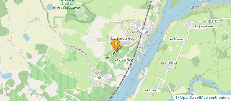 localisation de l'entreprise SCI LES CINQ B  BOUCHEMAINE