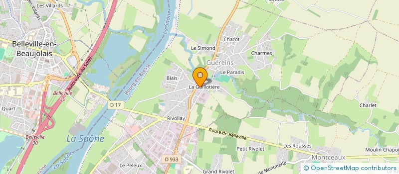 localisation de l'entreprise SCI LES CINQ FRERES  GUEREINS