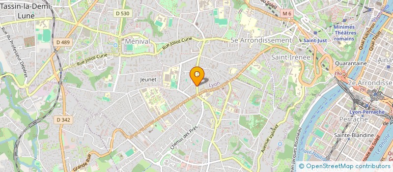 localisation de l'entreprise SCI LES CINQ LOUIS  LYON