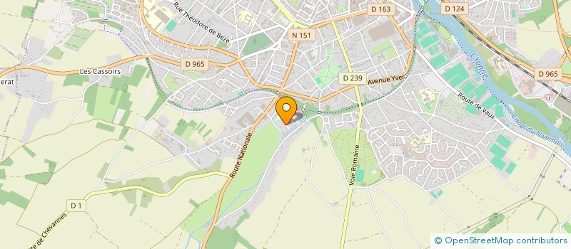 localisation de l'entreprise SCI LES CINQ R à AUXERRE