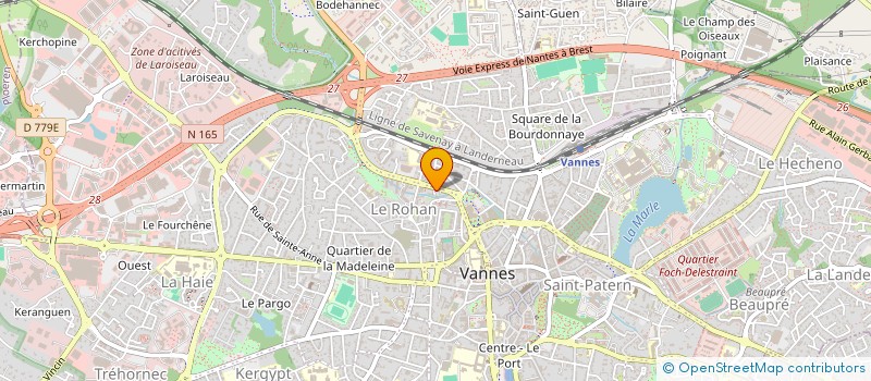 localisation de l'entreprise SCI LES CINQ RIVES à VANNES