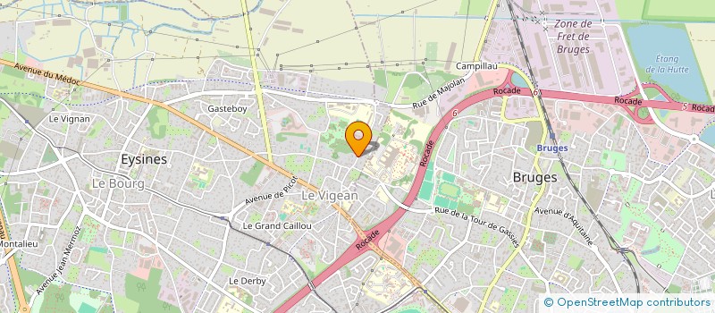 localisation de l'entreprise SCI LES CINQ THUS  EYSINES