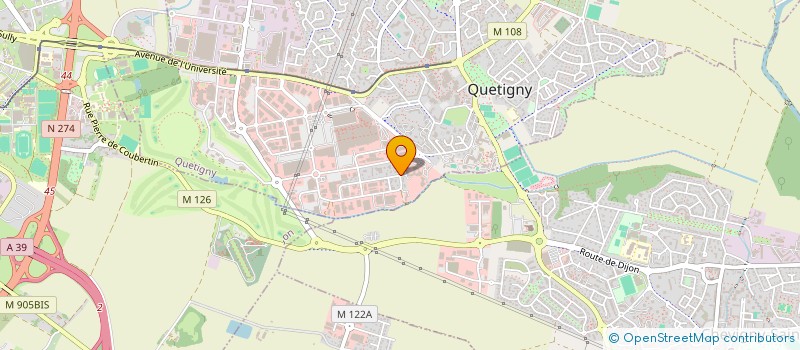 localisation de l'entreprise SCI LES CISEAUX à QUETIGNY