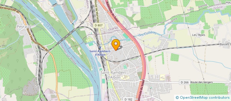 localisation de l'entreprise SCI LES CLAIRES  SAINT-RAMBERT-D'ALBON